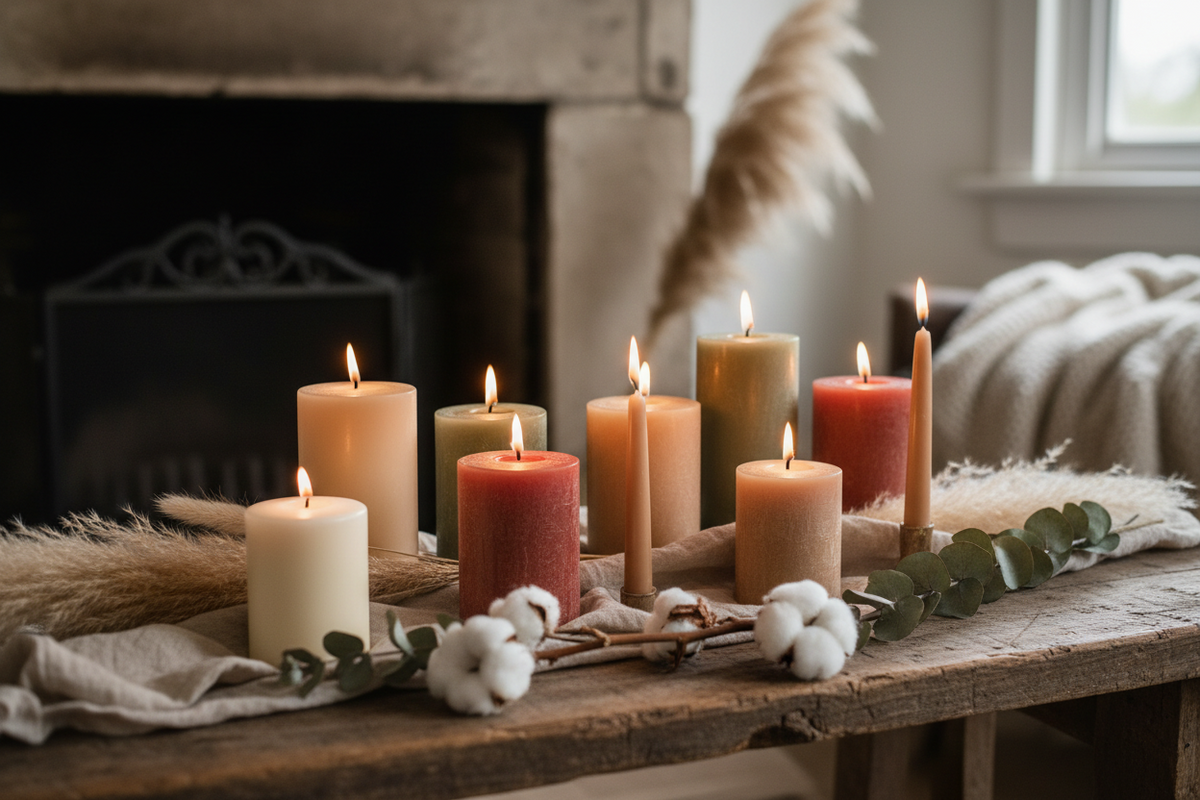 Velas, Candeleros y enciensos
