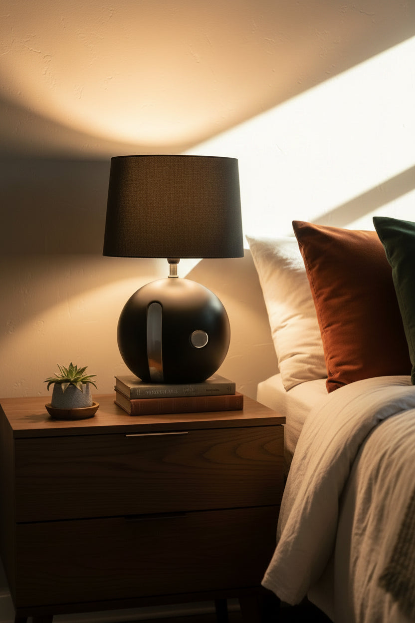 Tischleuchten Keramik Polyester Schwarz DKD Home Decor