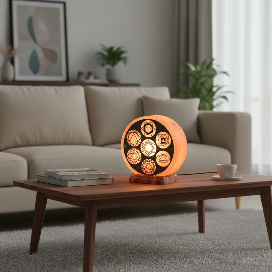 7-Chakra-Salzlampe, 2,5-3 kg