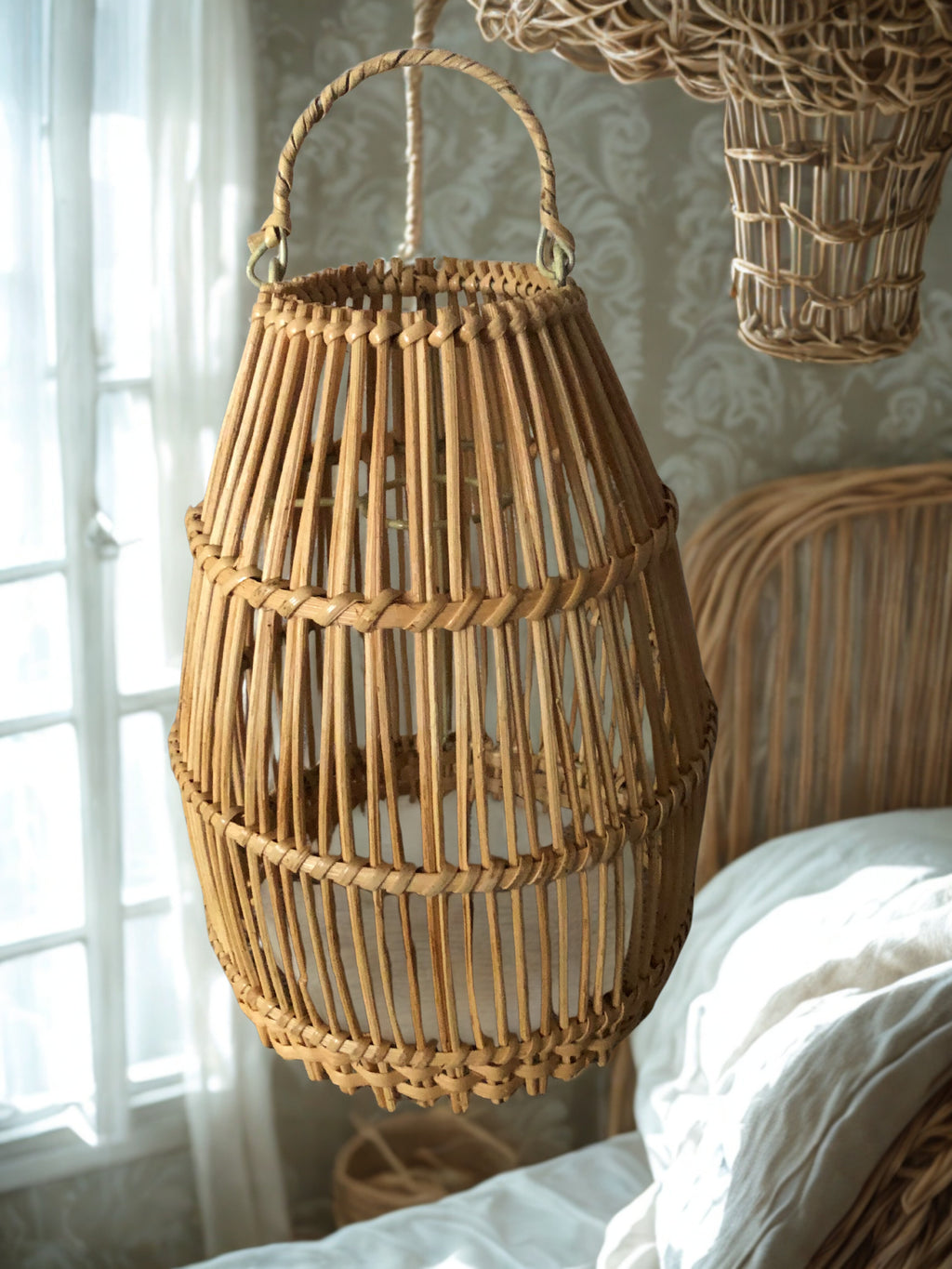 Lampenschirm aus Naturrattan Ayana