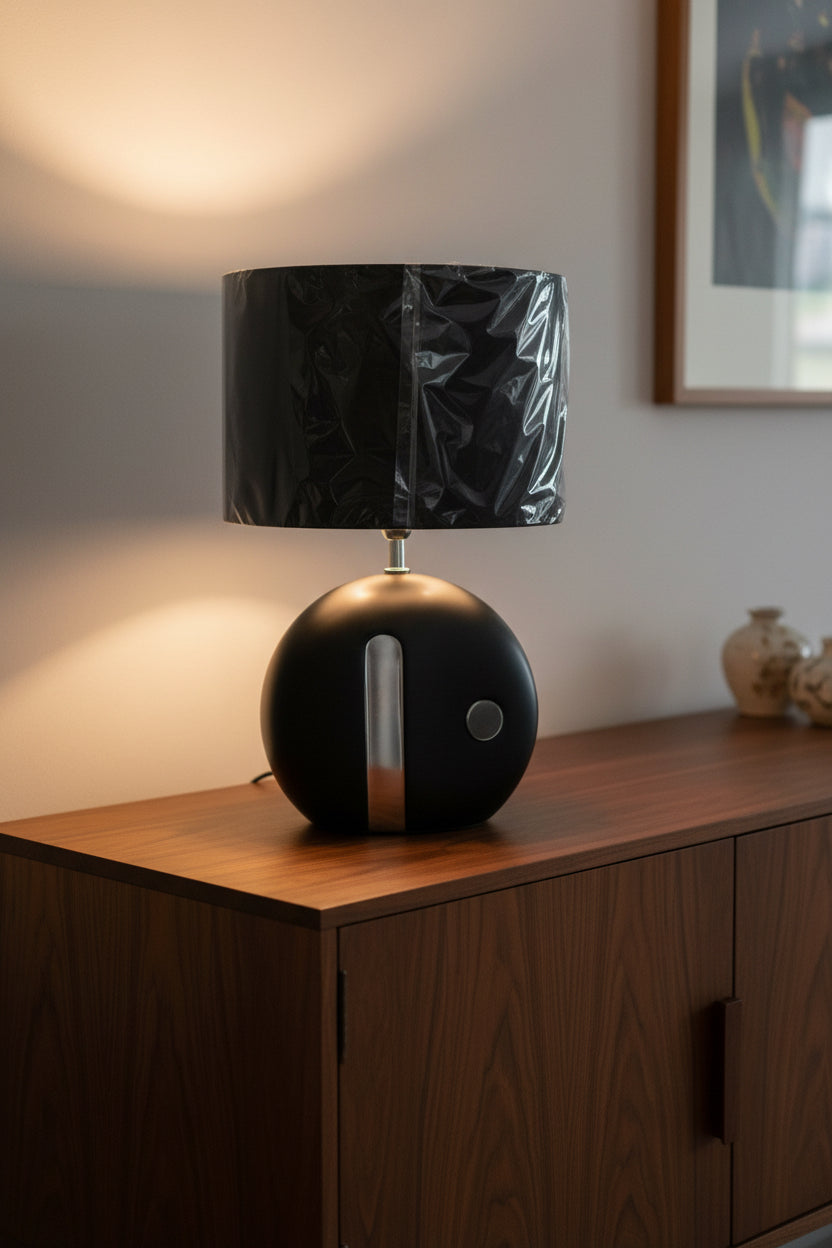 Tischleuchten Keramik Polyester Schwarz DKD Home Decor