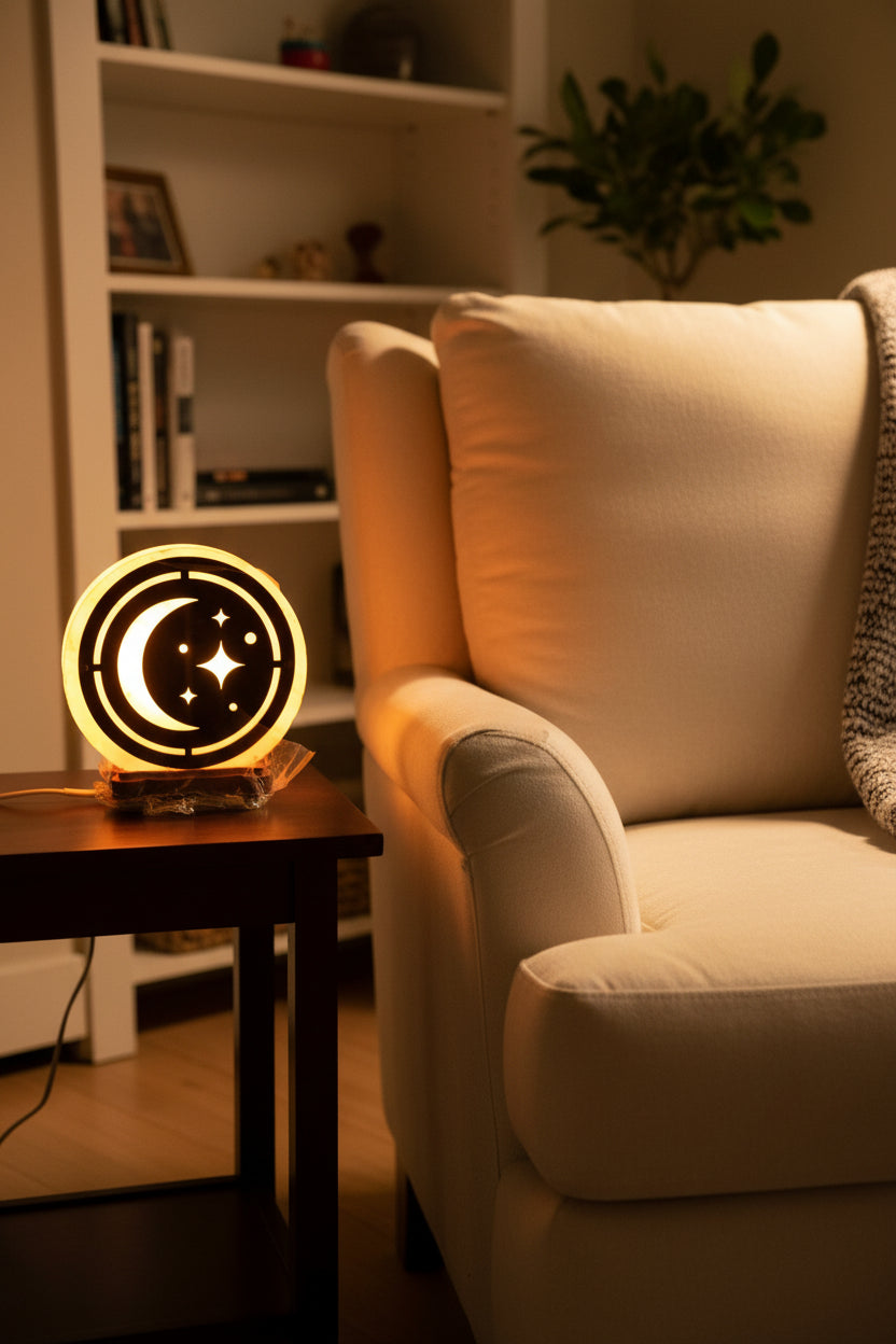 SALZLAMPE MOND