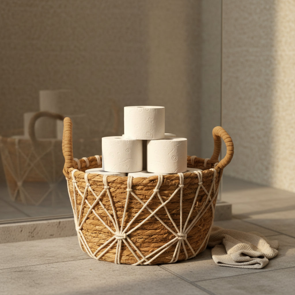 SET 3 KÖRBE MIT GRIFFEN DEMETER 35X23 CM
