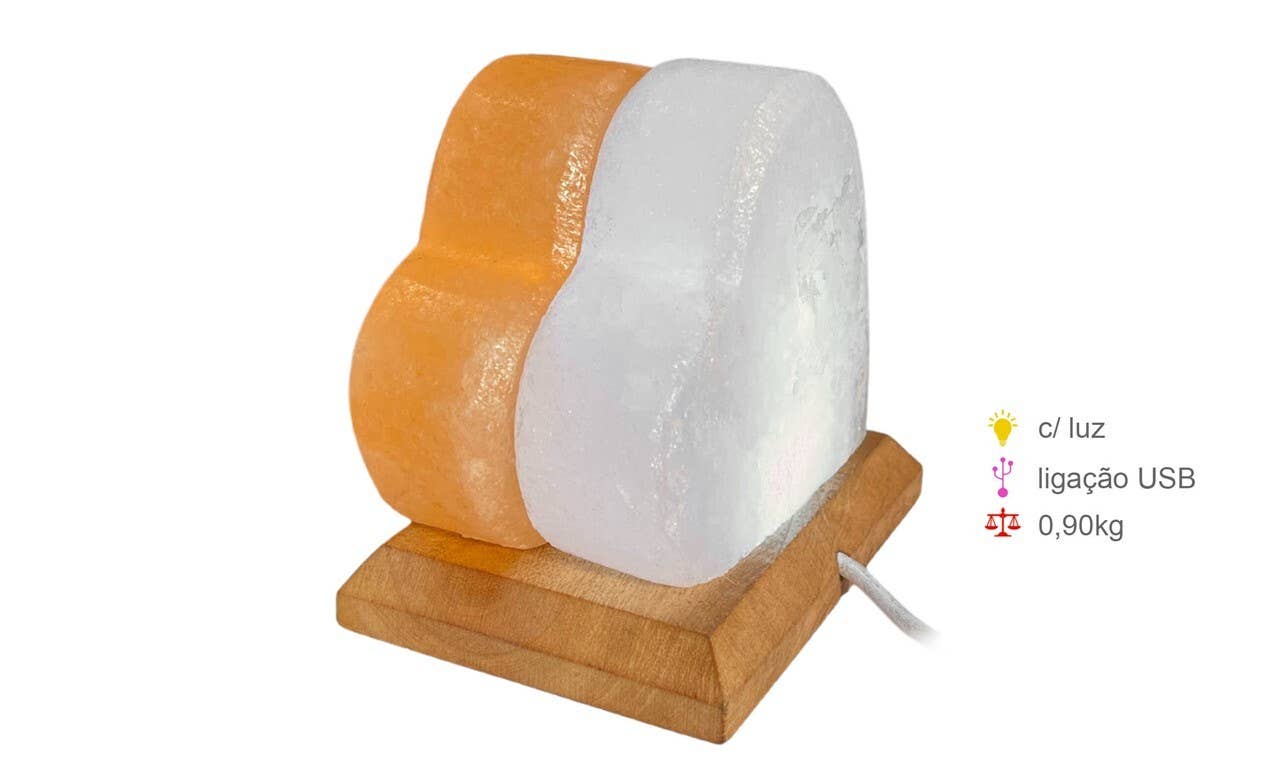 Salzlampe Herzform 0,90 kg